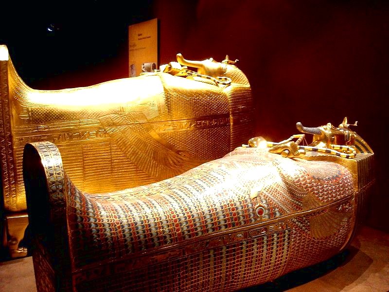 First and second coffin of Tutankhamun