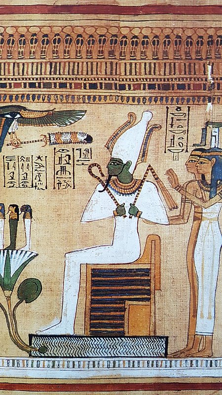 Osiris, the God of the Underworld, Book of the Dead of Hunefar, 19th Dynasty c 1310 BC