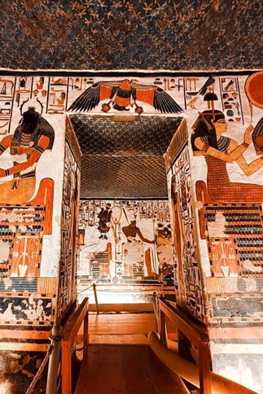 Tomb of Queen Nefertari the wife of Ramses II in the Valley of the Kings - Luxor - Egypt