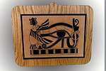 Egyptian Hand made wood leather tableau, from Egypt directly