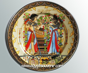 egyptian fine porcelain plates