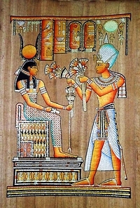 Egyptian papyrus paintings, Ancient Egypt Tomb Scenes (no: 47)