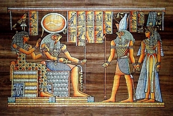 Egyptian papyrus paintings, Ancient Egypt Tomb Scenes (no: 42)