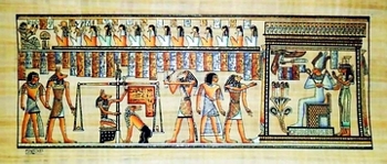 Egyptian papyrus paintings, Ancient Egypt Tomb Scenes (no: 30)