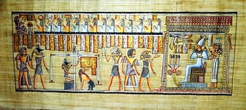 Egyptian papyrus paintings, Ancient Egypt Tomb Scenes (no: 34)