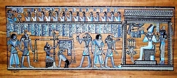 Egyptian papyrus paintings, Ancient Egypt Tomb Scenes (no: 35)