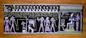 Egyptian papyrus paintings, Ancient Egypt Tomb Scenes (no: 32)
