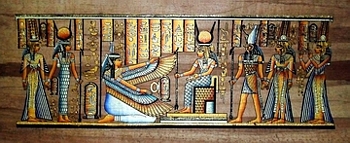 Egyptian papyrus paintings, Ancient Egypt Tomb Scenes (no: 38)