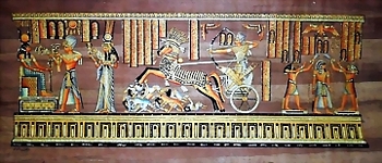 Egyptian papyrus paintings, Ancient Egypt Tomb Scenes (no: 39)