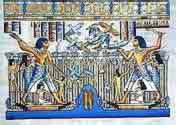 Egypt papyrus paintings - Fishing & Hunting Papyrus