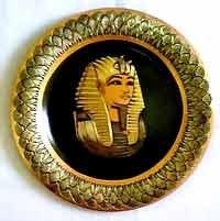 Tout Ankh Amun Egyptian Brass plate