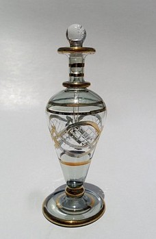 Egyptian handmade perfume bottles - fine pyrex glass - GE10