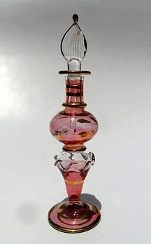 Egyptian handmade perfume bottles - fine pyrex glass - GE11