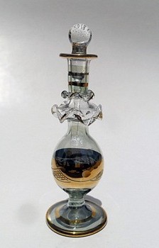 Egyptian handmade perfume bottles - fine pyrex glass - GE13
