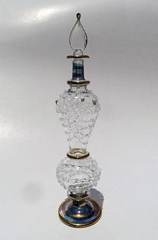 Egyptian handmade perfume bottles - fine pyrex glass - GE14