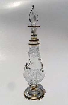Egyptian handmade perfume bottles - fine pyrex glass - GE15