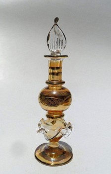 Egyptian handmade perfume bottles - fine pyrex glass - GE17
