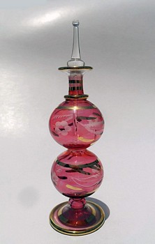 Egyptian handmade perfume bottles - fine pyrex glass - GE17