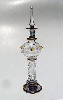 Egyptian handmade perfume bottles - fine pyrex glass - GE18