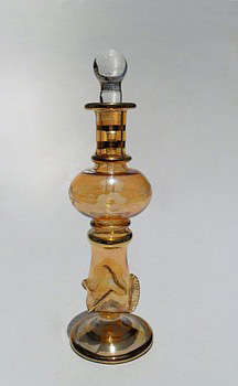 Egyptian handmade perfume bottles - fine pyrex glass - GE2