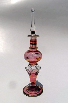 Egyptian handmade perfume bottles - fine pyrex glass - GE22