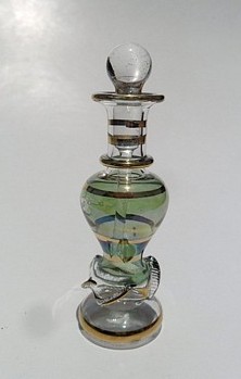 Egyptian handmade perfume bottles - fine pyrex glass - GE23