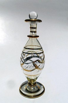 Egyptian handmade perfume bottles - fine pyrex glass - GE26