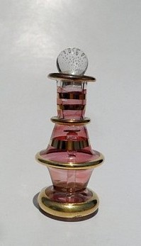 Egyptian handmade perfume bottles - fine pyrex glass - GE29
