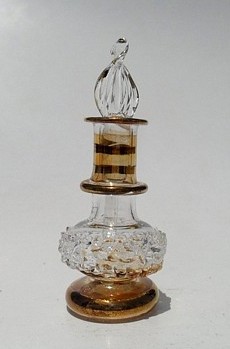 Egyptian handmade perfume bottles - fine pyrex glass - GE31