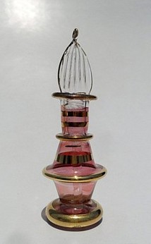 Egyptian handmade perfume bottles - fine pyrex glass - GE32