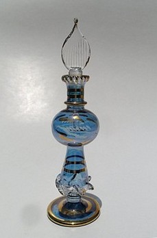 Egyptian handmade perfume bottles - fine pyrex glass - GE6