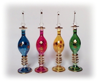egyptian hand made pyrex glass perfume bottles NPBF2