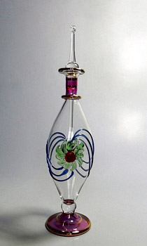 Egyptian handmade perfume bottles - fine pyrex glass - MTZ 14