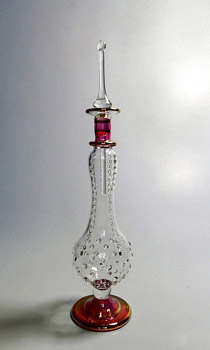 Egyptian handmade perfume bottles - fine pyrex glass - MTZ 17