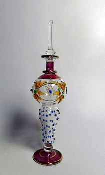 Egyptian handmade perfume bottles - fine pyrex glass - MTZ 18