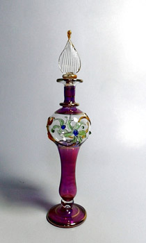 Egyptian handmade perfume bottles - fine pyrex glass - MTZ 19