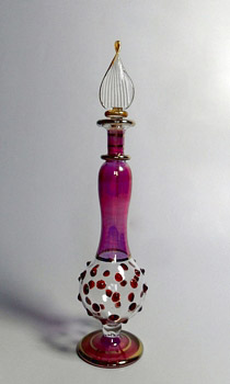 Egyptian handmade perfume bottles - fine pyrex glass - MTZ 24