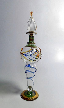 Egyptian handmade perfume bottles - fine pyrex glass - MTZ 30
