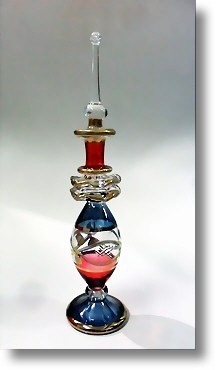 Egyptian handmade perfume bottles - fine pyrex glass - MT13