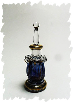 Egyptian handmade perfume bottles - fine pyrex glass - MT33
