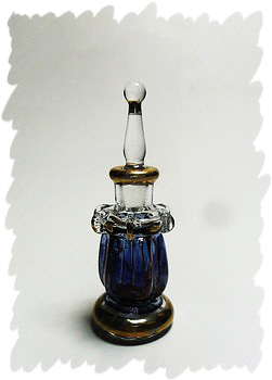 Egyptian handmade perfume bottles - fine pyrex glass - MT33