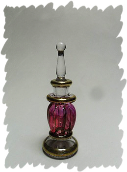 Egyptian handmade perfume bottles - fine pyrex glass - MT34