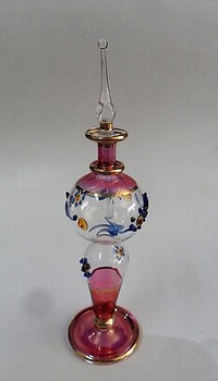 Egyptian handmade perfume bottles - fine pyrex glass - MTZ 1