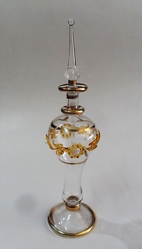 Egyptian handmade perfume bottles - fine pyrex glass - MTZ 9
