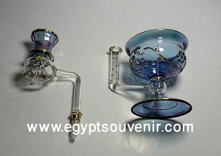 Egyptian Handmade Pyrex Glass mouth blown aromatherapy diffuser model 22