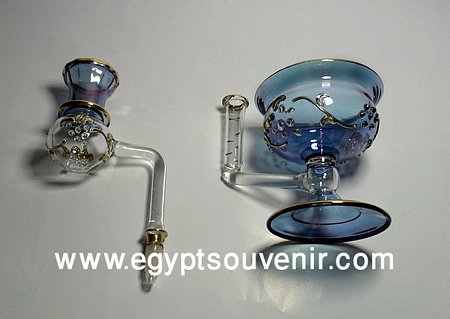 Egyptian Handmade Pyrex Glass mouth blown aromatherapy diffuser model 22