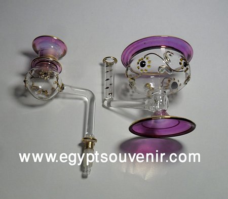 Egyptian Handmade Pyrex Glass mouth blown aromatherapy diffuser model 23