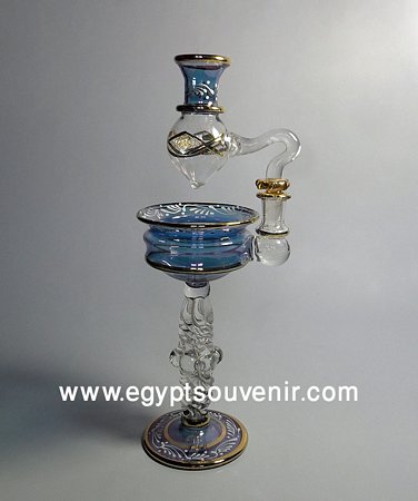 Egyptian Handmade Pyrex Glass mouth blown aromatherapy diffuser model 21