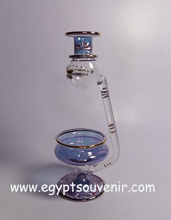 Egyptian Handmade Pyrex Glass mouth blown aromatherapy diffuser model 15