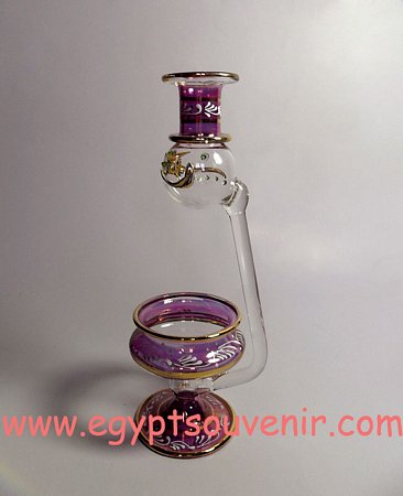 Egyptian Handmade Pyrex Glass mouth blown aromatherapy diffuser model 11